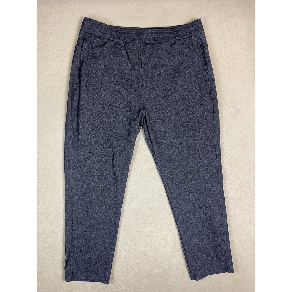Public Rec Pants Mens 40x30 Gray Athletic Elastic Waist Zip Pockets Jogger